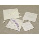 Handmade wedding participation created with high quality paper provence lilac, ribbons of organza and satin.