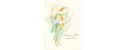 Decoration wedding albums, Callas watercolor