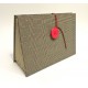 Document compartments covered with wool fabric