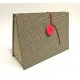 Document compartments covered with wool fabric