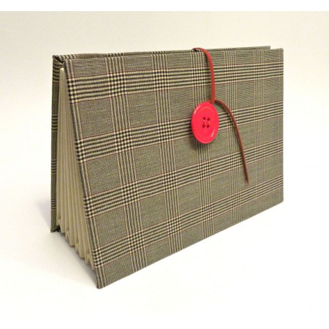 Document compartments covered with wool fabric