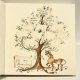 Decoro per libro del neonato, albero genealogico