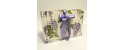 Document holder made of paper with printed satin bow and wisteria wisteria